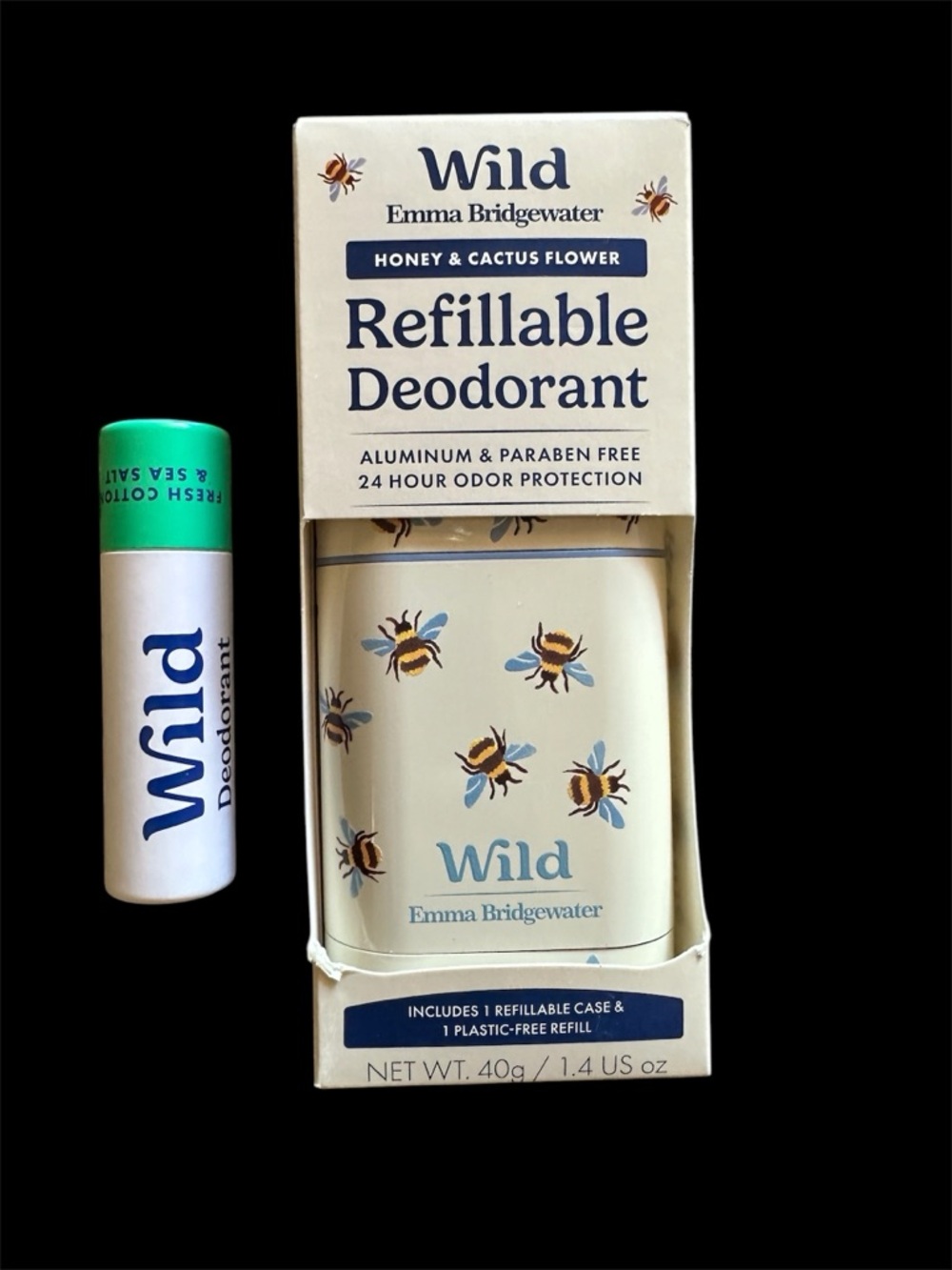Wild Deodorant Refillable Case bee, Emma Bridgewater